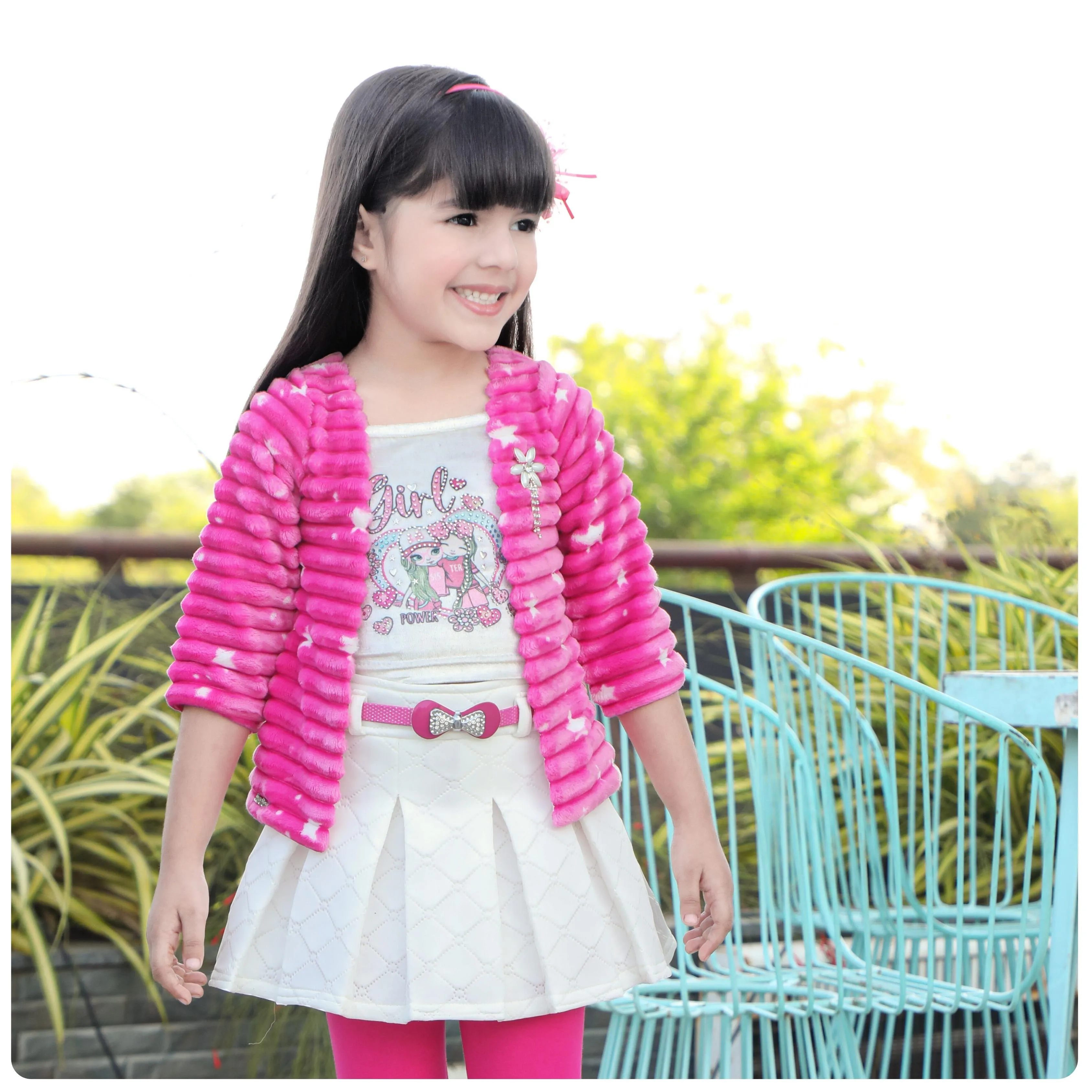 Girl in Pink Jacket